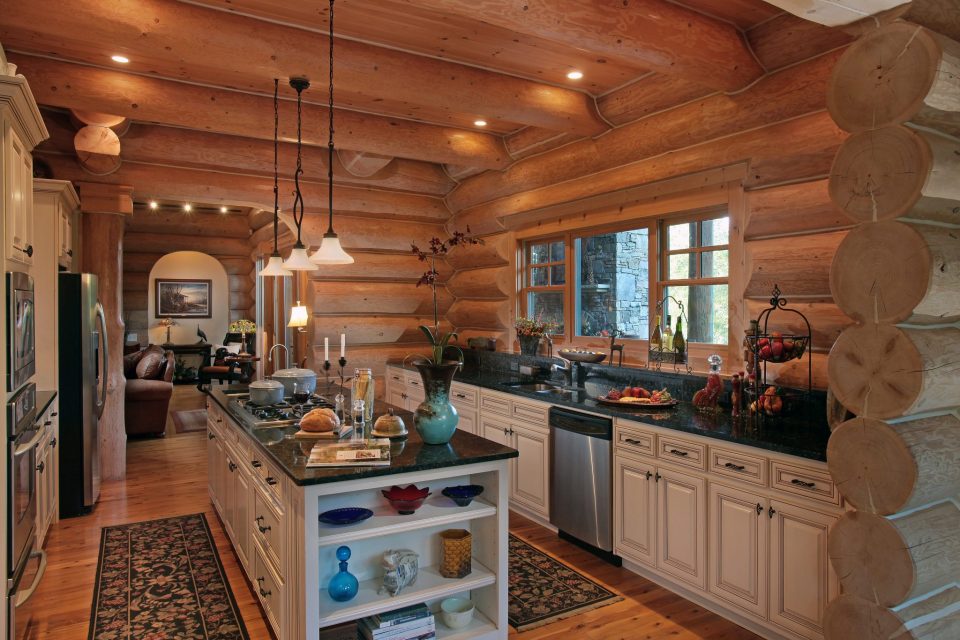 Luxury Log Kitchen 2